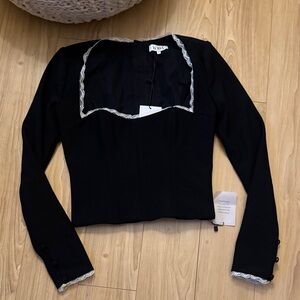 LOBA Azalea Bustier Top in Black